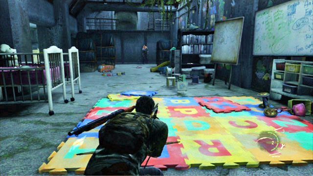 Na końcu pokoju dziecięcego czeka cię spotkanie z klikaczem - Kanały | Przedmieścia | Solucja The Last of Us - The Last of Us - poradnik do gry