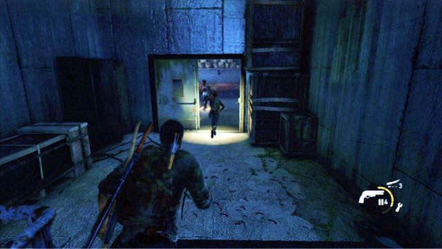 Idąc dalej przed siebie ponownie spotkasz się z Ellie - Kanały | Przedmieścia | Solucja The Last of Us - The Last of Us - poradnik do gry
