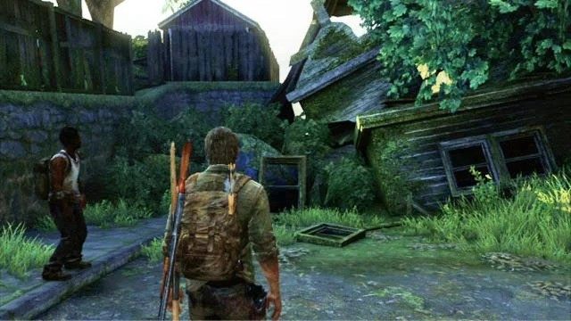 Idąc dalej wzdłuż drogi, dotrzesz do barykady blokującej przejście - Przedmieścia | Solucja The Last of Us - The Last of Us - poradnik do gry