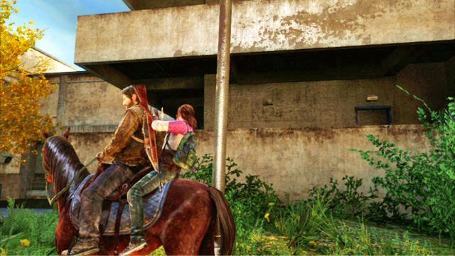 W pewnym momencie będziesz mijał stojący z prawej strony budynek z wielkimi balkonami - Do boju, Big Horns! | Uniwersytet | Solucja The Last of Us - The Last of Us - poradnik do gry