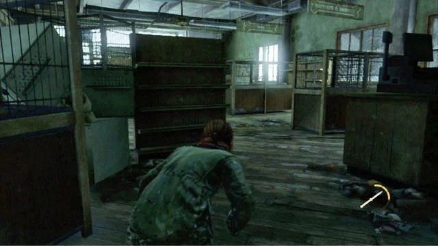 Dalej idź w lewo, przeskakując przez okno do sąsiedniego budynku - Kurort z domkami | Kurort nad jeziorem | Solucja The Last of Us - The Last of Us - poradnik do gry