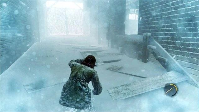 Trzymając się cały czas lewej strony, odciągaj uwagę napotkanych bandytów rzucanymi przedmiotami - Kurort z domkami | Kurort nad jeziorem | Solucja The Last of Us - The Last of Us - poradnik do gry