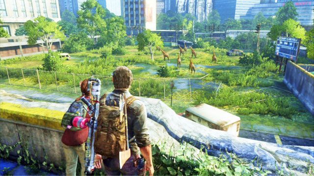 Gdy Ellie się zatrzyma, porozmawiaj z nią stając z jej lewej strony - Autostrada | Zajezdnia | Solucja The Last of Us - The Last of Us - poradnik do gry