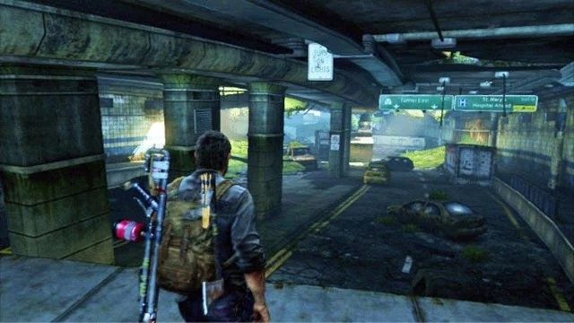 Gdy znajdziesz się pod ziemią, cały czas trzymaj się prawej ściany - Tunel (mapa) | Zajezdnia | Solucja The Last of Us - The Last of Us - poradnik do gry