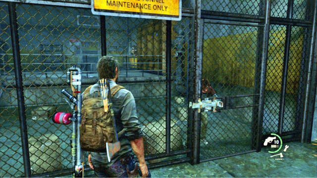 Chwilę później Ellie otworzy bramę - Tunel (mapa) | Zajezdnia | Solucja The Last of Us - The Last of Us - poradnik do gry