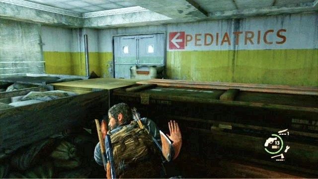 Następny mężczyzna czeka kilka kroków dalej - Szpital (mapa) | Laboratorium Świetlików | Solucja The Last of Us - The Last of Us - poradnik do gry