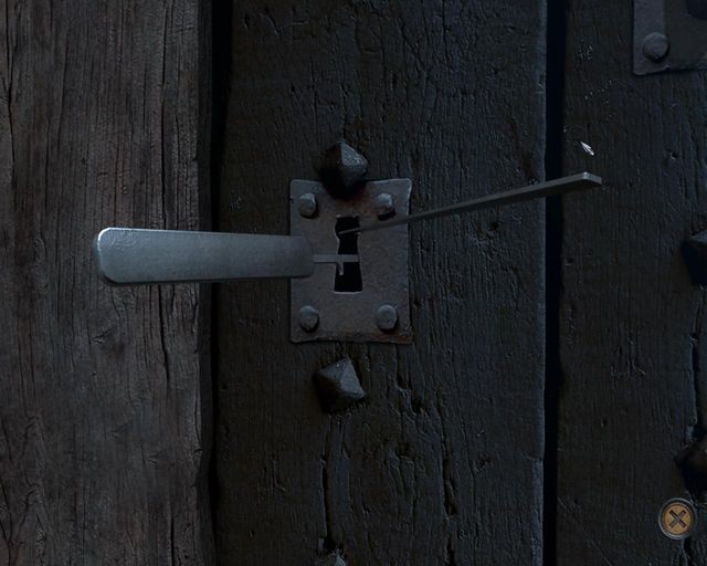 Teraz wsuń wytrych tak, by wystawały tylko jeden ząbek, zaś drucik opuść raz w dół (sprawdź obrazek) - Spotkanie z Yanekiem | Rozdział 2 - Stambuł | Dracula 4 The Shadow of the Dragon - Dracula 4: The Shadow of the Dragon - poradnik do gry