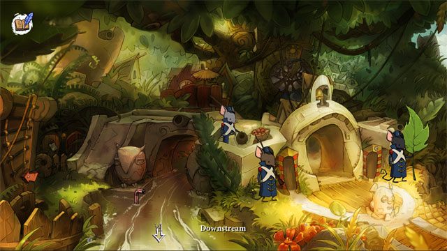 Udaj się na mury miejskie - powinieneś już zdobyć wszystkie potrzebne rzeczy - Wyprawa z Łazikiem | Solucja The Night of the Rabbit - The Night of the Rabbit - poradnik do gry