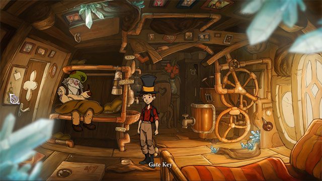 Po chwili rozmowy z krasnoludem Głazosławem porozmawiaj z nim raz jeszcze a powie ci, że pomóc mu może Ania - Wyprawa z Łazikiem | Solucja The Night of the Rabbit - The Night of the Rabbit - poradnik do gry