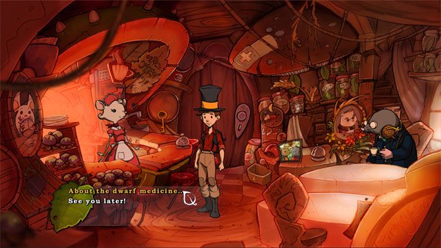 Porozmawiaj z Anią i zapytaj o lekarstwo, a weźmie od ciebie trzy składniki, ale po chwili zwróci ci resztę indyjskiego białego pieprzu - Wyprawa z Łazikiem | Solucja The Night of the Rabbit - The Night of the Rabbit - poradnik do gry
