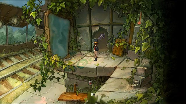 Skieruj się przejściem przez szybę - Wyprawa z Łazikiem | Solucja The Night of the Rabbit - The Night of the Rabbit - poradnik do gry