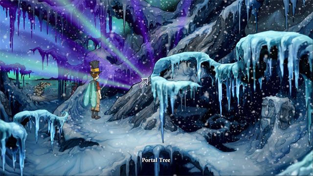 Portal się otworzy - skorzystaj z niego by wrócić - Cztery portale - zaklęcia lisi spryt i iskra nadziei | Solucja - The Night of the Rabbit - poradnik do gry