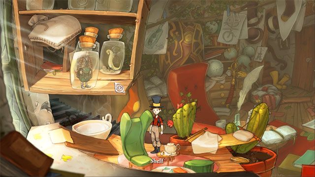 Idź do centrum miasta, a następnie na skraj miasta - Jaszczurki, butelki i piąty portal | Solucja The Night of the Rabbit - The Night of the Rabbit - poradnik do gry