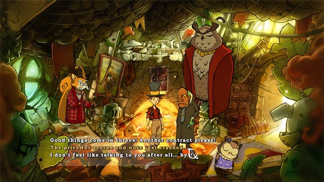 Porozmawiaj z nią jeszcze raz i wybierz: Jasne - Jaszczurki, butelki i piąty portal | Solucja The Night of the Rabbit - The Night of the Rabbit - poradnik do gry