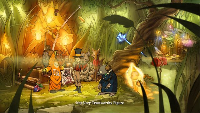 Po raz ostatni zaczep jaszczurkę i spytaj go - Sobie też możesz powróżyć - Jaszczurki, butelki i piąty portal | Solucja The Night of the Rabbit - The Night of the Rabbit - poradnik do gry