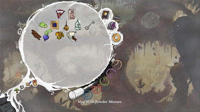 Udaj się do kamiennego koła i przekręć je raz, a powrócisz do pierwszego ustawienia dostępnych światów - Ostateczna rozgrywka | Solucja The Night of the Rabbit - The Night of the Rabbit - poradnik do gry