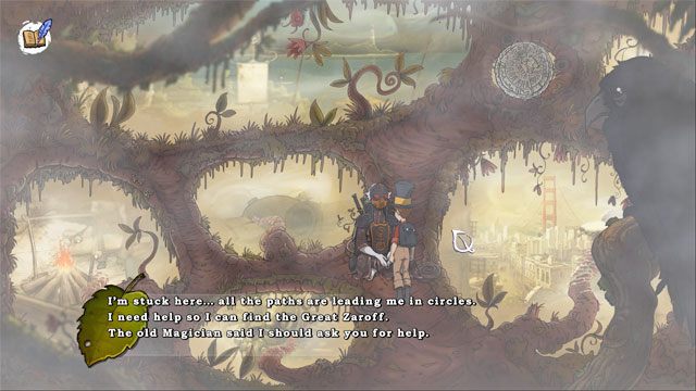 Przed Jerzykiem pojawi się postać w masce - Ostateczna rozgrywka | Solucja The Night of the Rabbit - The Night of the Rabbit - poradnik do gry