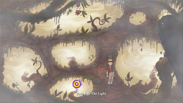 Otwórz ekwipunek i użyj magicznej monety z otworem - Ostateczna rozgrywka | Solucja The Night of the Rabbit - The Night of the Rabbit - poradnik do gry