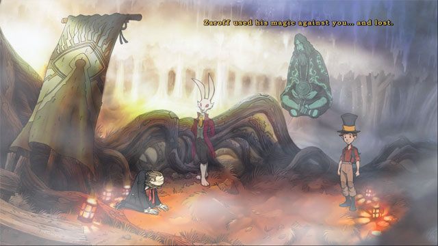 Pojawią się tu Markiz de Hoto i stary mag - Ostateczna rozgrywka | Solucja The Night of the Rabbit - The Night of the Rabbit - poradnik do gry