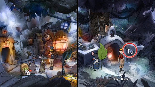 Będąc w nocy w centrum miasta spójrz na znak obok myszy - Karty | Kolekcjoner | The Night of the Rabbit - The Night of the Rabbit - poradnik do gry