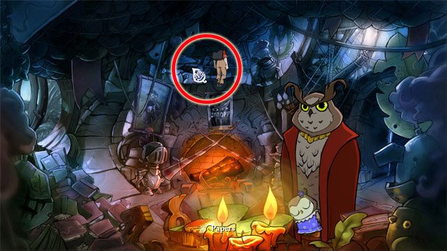 W nocy wchodząc do ratusza od tyłu skieruj się schodami na górę i przeszukaj papiery - zdobędziesz Liście - nr 1 - Karty | Kolekcjoner | The Night of the Rabbit - The Night of the Rabbit - poradnik do gry