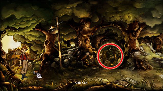 Tu tuż pod nogami znajdziesz puszkę coli - Zwykły letni dzień | Solucja The Night of the Rabbit - The Night of the Rabbit - poradnik do gry