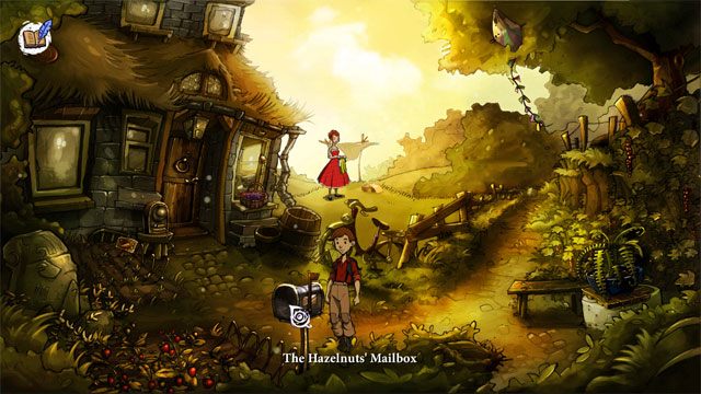 Zauważysz, że do skrzynki na listy wleciał dziwny list - Zwykły letni dzień | Solucja The Night of the Rabbit - The Night of the Rabbit - poradnik do gry