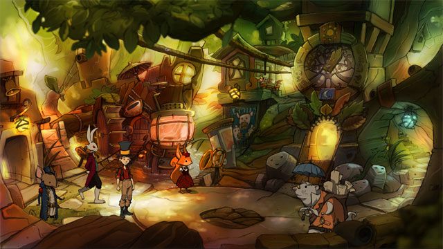 Trafisz do Mysiboru, a dokładniej do centrum miasta - Przygoda w Mysiborze | Solucja The Night of the Rabbit - The Night of the Rabbit - poradnik do gry