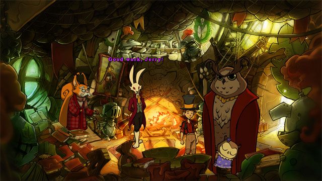 Idź do ratusza i przekaż Urszulę Konradowi - Przygoda w Mysiborze | Solucja The Night of the Rabbit - The Night of the Rabbit - poradnik do gry