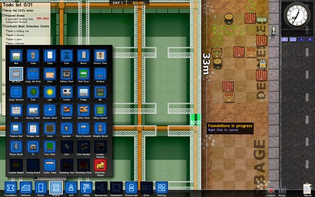 3 - Fundamenty więzienia w Prison Architect | Struktura gry - Prison Architect - poradnik do gry