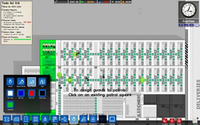 Najistotniejsza opcja w dziale rozlokowania nie dotyczy wcale strażników, lecz penitencjariuszy - Rozlokowanie w Prison Architect | Struktura gry - Prison Architect - poradnik do gry