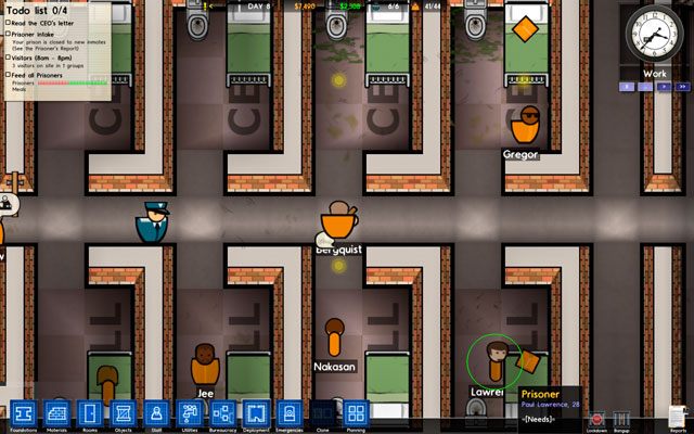 1 - Rozlokowanie w Prison Architect | Struktura gry - Prison Architect - poradnik do gry