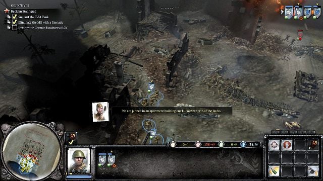 Zostaniesz poinformowany o pobliskiej artylerii Niemców - Misja 01 - Stalingradzki dworzec | Kampania w Company of Heroes 2 - Company of Heroes 2 - poradnik do gry