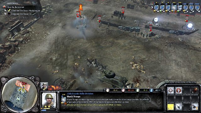 Z kolejnym Panzerem trzeba się będzie zmierzyć już bezpośrednio - Misja 01 - Stalingradzki dworzec | Kampania w Company of Heroes 2 - Company of Heroes 2 - poradnik do gry