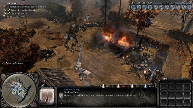 Zniszczone ciężarówki nie wspomogą Reichu - Misja 02 - Spalona ziemia | Kampania w Company of Heroes 2 - Company of Heroes 2 - poradnik do gry