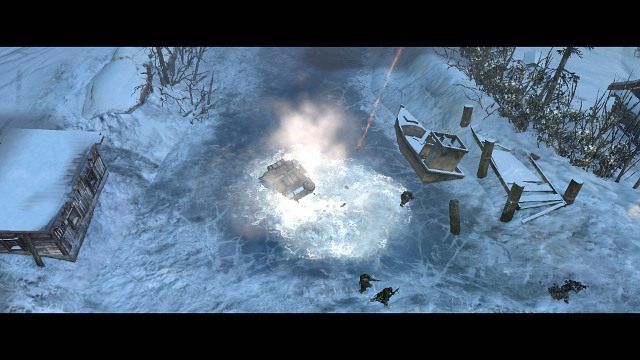 Zatopienie czołgu zakończy misję - Misja 04 - Zima cudów | Kampania w Company of Heroes 2 - Company of Heroes 2 - poradnik do gry