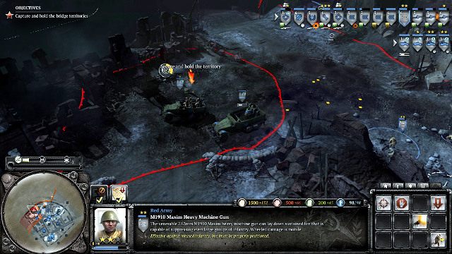 Przed przejęciem drugiego mostu upewnij się, że masz odpowiednio rozstawiony ciężki sprzęt - Misja 05 - Stalingrad | Kampania w Company of Heroes 2 - Company of Heroes 2 - poradnik do gry