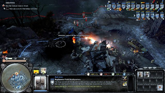 Wykorzystuj granaty ppanc. poborowych na pojazdy, które wedrą się do środka - Misja 05 - Stalingrad | Kampania w Company of Heroes 2 - Company of Heroes 2 - poradnik do gry