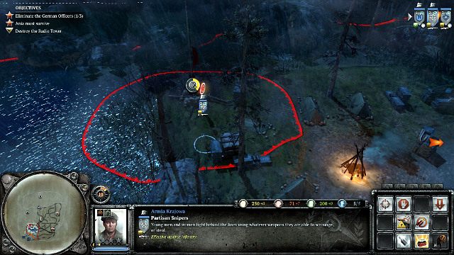 Punkty terytorialne będą dostarczać niezbędnej amunicji - Misja 11 - Za linią wroga | Kampania w Company of Heroes 2 - Company of Heroes 2 - poradnik do gry