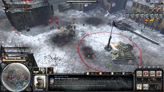 Przejmij kontrolę nad drugim centralnym punktem miasta - Misja 12 - Cytadela | Kampania w Company of Heroes 2 - Company of Heroes 2 - poradnik do gry