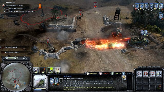 M5 będzie świetne do pozbycia się obsługi dział - Misja 13 - Halbe | Kampania w Company of Heroes 2 - Company of Heroes 2 - poradnik do gry