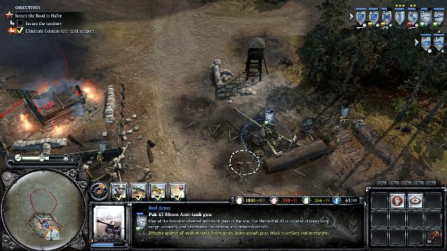 Po pozbyciu się pierwszych jednostek nie przejmuj kontroli nad strefą - Misja 13 - Halbe | Kampania w Company of Heroes 2 - Company of Heroes 2 - poradnik do gry