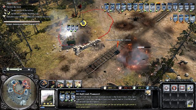 Przejęcie torów zakończy tworzenie kotła - Misja 13 - Halbe | Kampania w Company of Heroes 2 - Company of Heroes 2 - poradnik do gry