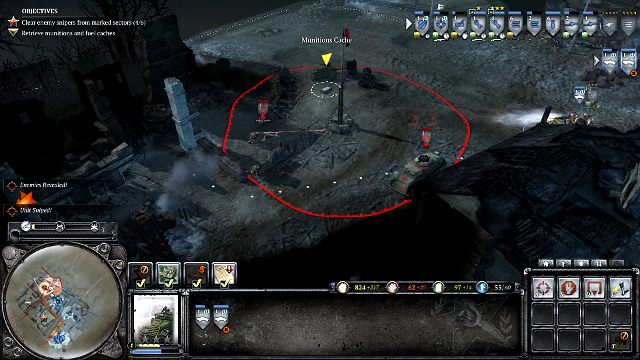 Cele bonusowe będą chronione przez opancerzone pojazdy i Panzershreki - Misja 06 - Następstwa Stalingradu | Kampania w Company of Heroes 2 - Company of Heroes 2 - poradnik do gry