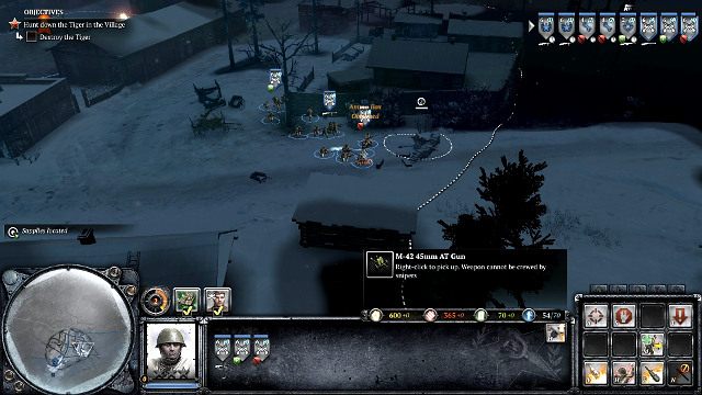 Drugie natomiast na prawo od wschodniego - Misja 08 - Polowanie na Tygrysy | Kampania w Company of Heroes 2 - Company of Heroes 2 - poradnik do gry