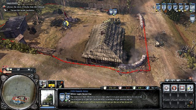 M3A1 z miotaczem ognia na początku gry będzie stanowił przyzwoite wsparcie - Misja 09 - Cisza radiowa | Kampania w Company of Heroes 2 - Company of Heroes 2 - poradnik do gry