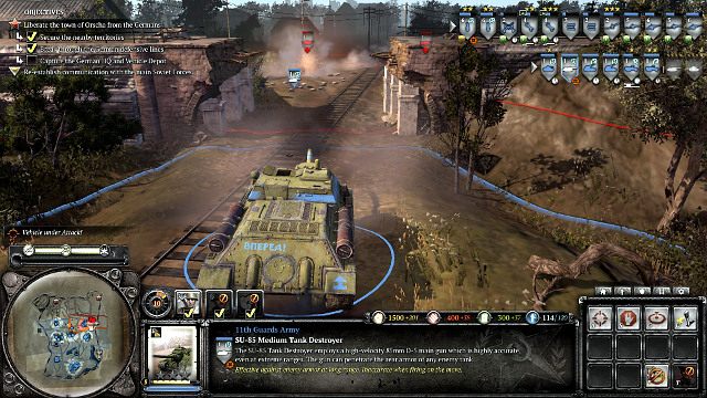 SU-85 stanowią dobrą przeciwwagę dla czołgów Rzeszy - Misja 09 - Cisza radiowa | Kampania w Company of Heroes 2 - Company of Heroes 2 - poradnik do gry