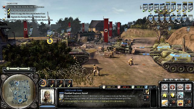 Po zniszczeniu kwatery miasto zostanie zdobyte - Misja 09 - Cisza radiowa | Kampania w Company of Heroes 2 - Company of Heroes 2 - poradnik do gry