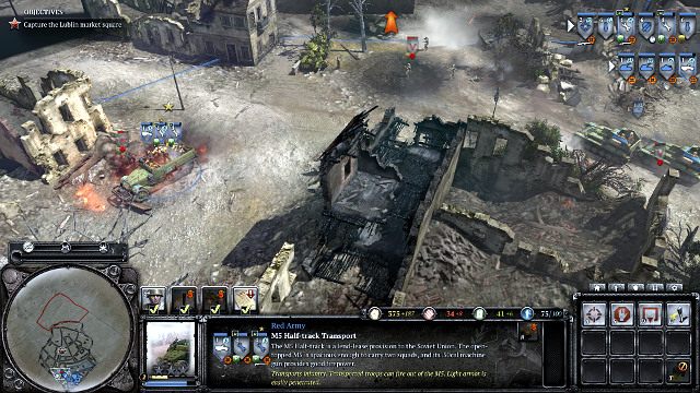 M5 z dwoma miotaczami ognia będzie potężnym wsparciem - Misja 10 - Lublin | Kampania w Company of Heroes 2 - Company of Heroes 2 - poradnik do gry