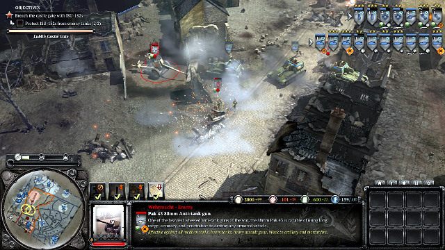 PaK-43 również jest celem zadania bonusowego - Misja 10 - Lublin | Kampania w Company of Heroes 2 - Company of Heroes 2 - poradnik do gry